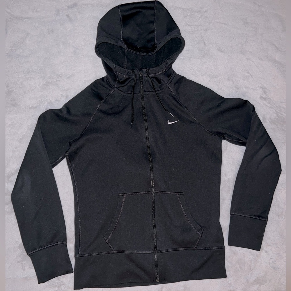 Black Nike zip up hoodie